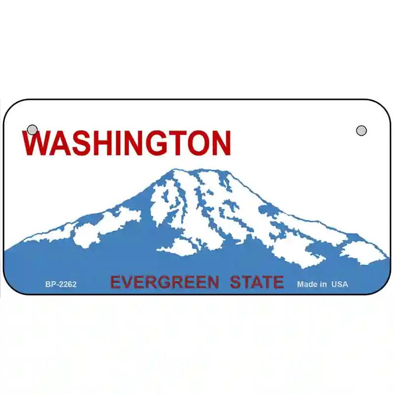 Washington Novelty State Blank Metal License Plate | Smart Blonde