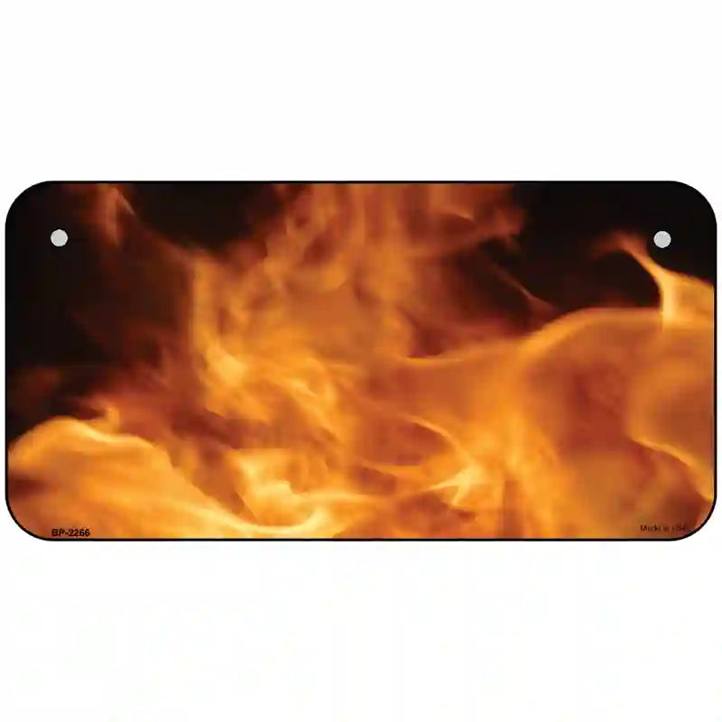 True Flame Metal Novelty License Plate 6" x 3" (BP)