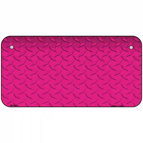 Diamond Pink Metal Novelty License Plate 6" x 3" (BP)