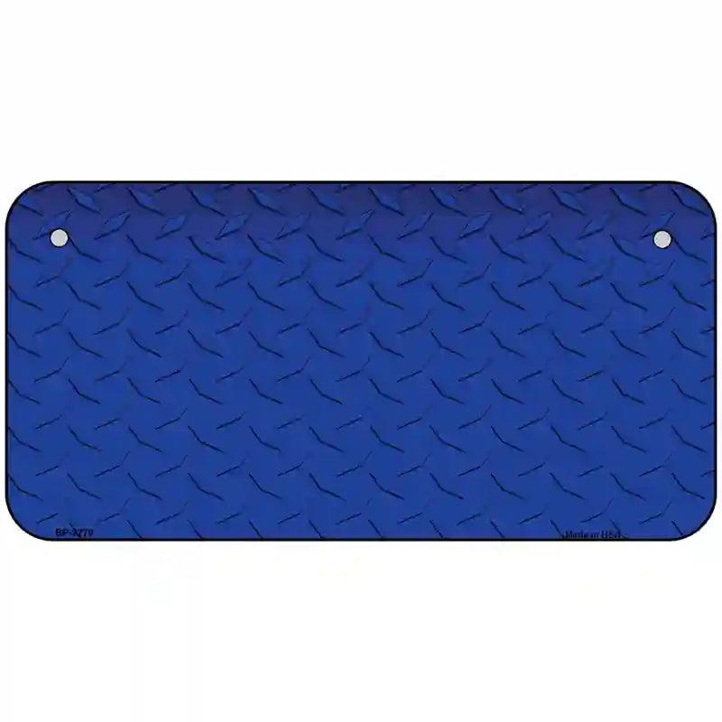 Diamond Blue Metal Novelty License Plate 6" x 3" (BP)