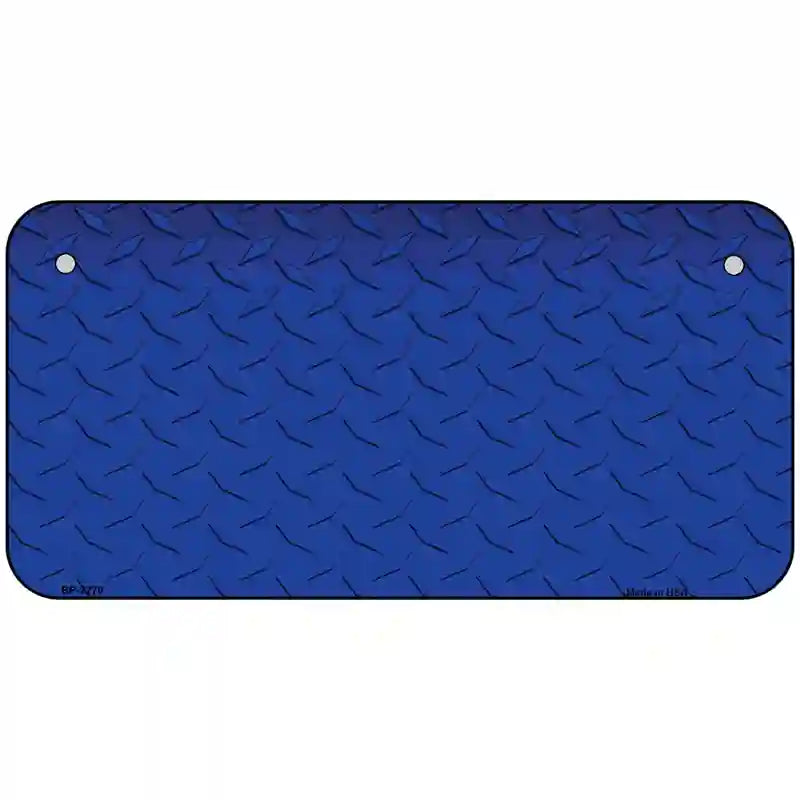 Diamond Blue Metal Novelty License Plate 6" x 3" (BP)