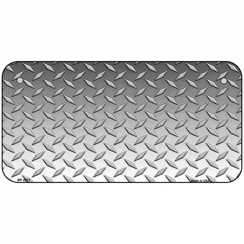 Diamond Silver Metal Novelty License Plate 6" x 3" (BP)