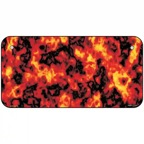 Fire Explosion Metal Novelty License Plate 6" x 3" (BP)