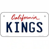 Kings California Novelty State Metal License Plate 6" x 3" (BP)