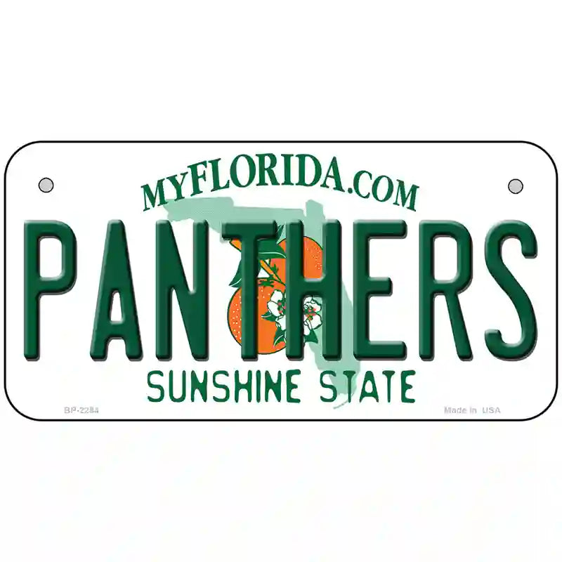 Panthers Florida Novelty State Metal License Plate 6" x 3" (BP)