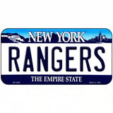 Rangers New York State Metal License Plate 6" x 3" (BP)