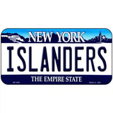 Islanders New York Novelty State Metal License Plate 6" x 3" (BP)