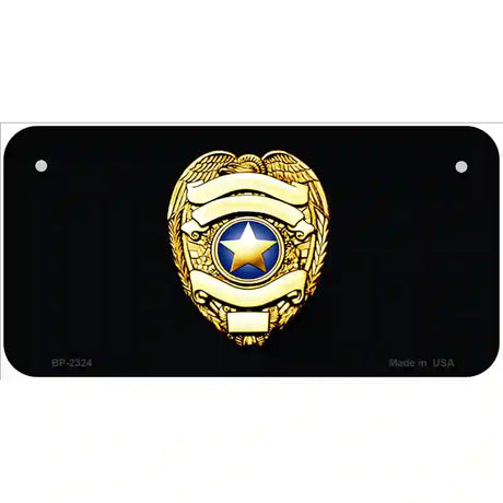 Police Badge Metal Novelty License Plate 6" x 3" (BP)