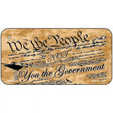 We The People Metal Novelty License Plate 6" x 3" (BP)