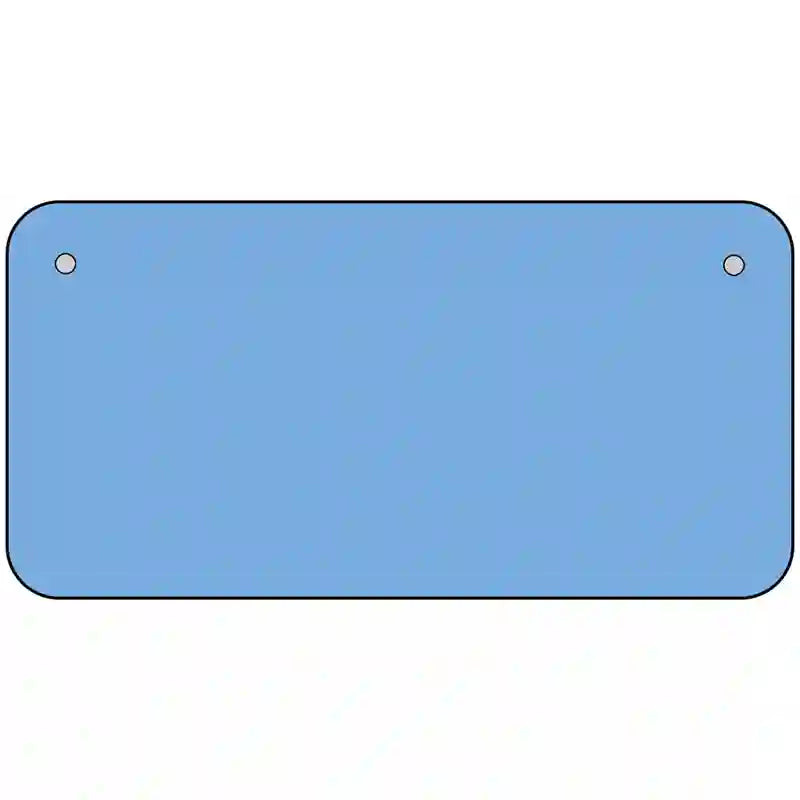 Baby Blue Solid Metal Novelty License Plate 6" x 3" (BP)