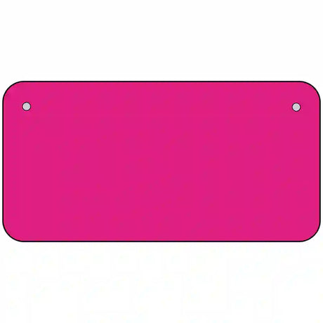 Pink Solid Metal Novelty License Plate 6" x 3" (BP)