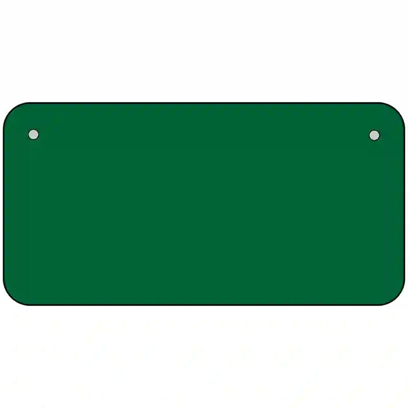 Green Solid Metal Novelty License Plate 6" x 3" (BP)