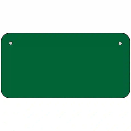 Green Solid Metal Novelty License Plate 6" x 3" (BP)