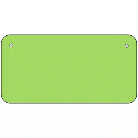 Lime Green Solid Metal Novelty License Plate 6" x 3" (BP)