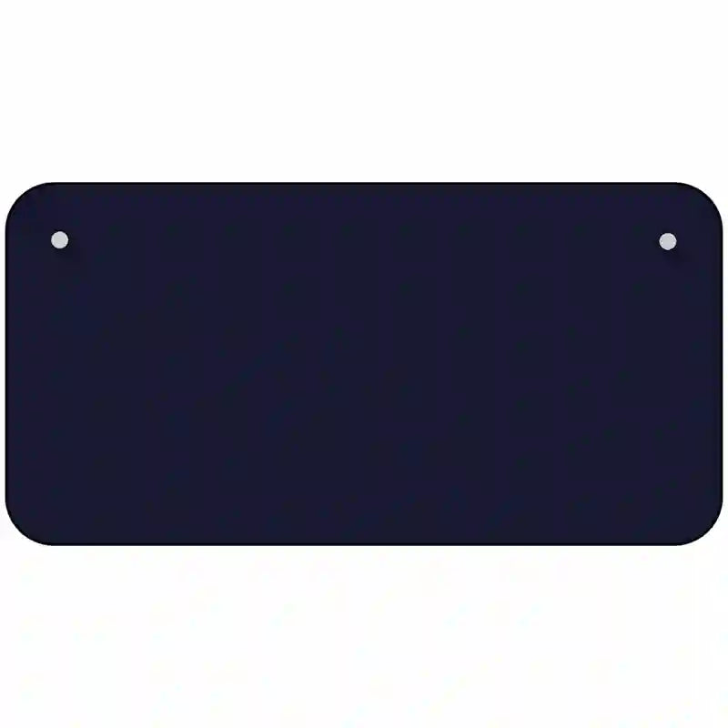 Navy Blue Solid Metal Novelty License Plate 6" x 3" (BP)