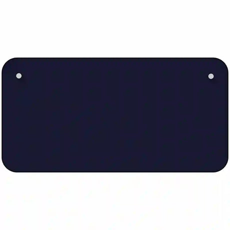 Navy Blue Solid Metal Novelty License Plate 6" x 3" (BP)