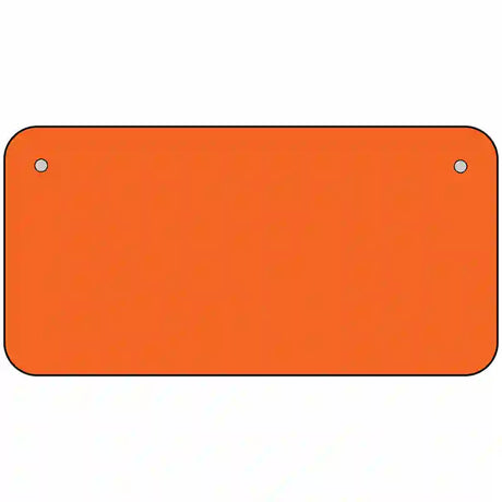 Orange Solid Metal Novelty License Plate 6" x 3" (BP)