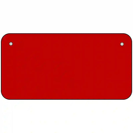 Red Solid Metal Novelty License Plate 6" x 3" (BP)