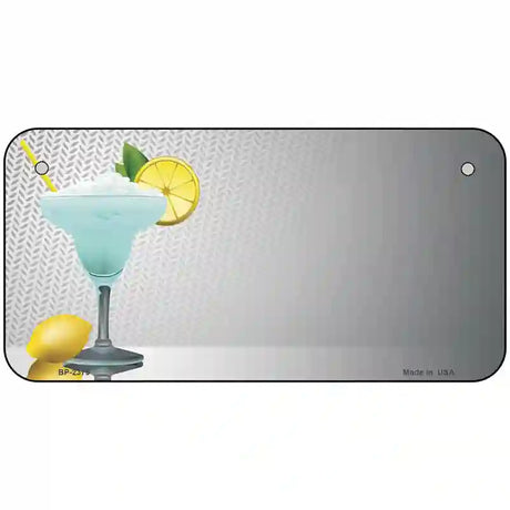 Margarita Time Offset Metal Novelty License Plate 6" x 3" (BP)