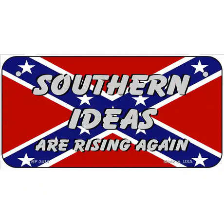 Southern Ideas Risin Again Metal Novelty License Plate 6" x 3" (BP)