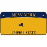 New York State Blanks Metal Novelty License Plate 6" x 3" (BP)