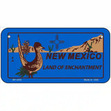 Roadrunner Blue New Mexico Metal Novelty License Plate 6" x 3" (BP)