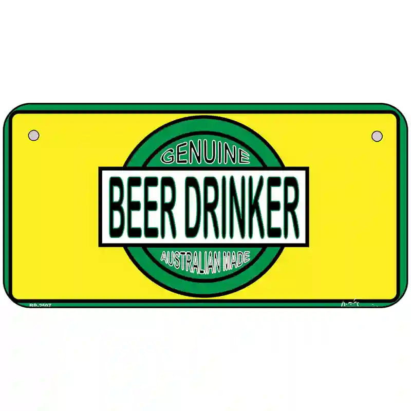 Beer Metal Novelty License Plate 6" x 3" (BP)