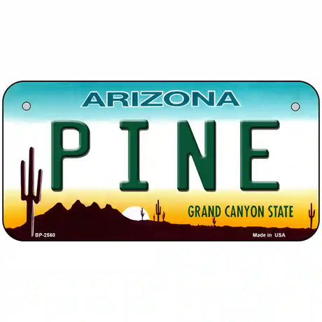 Pine Arizona Metal Novelty License Plate 6" x 3" (BP)