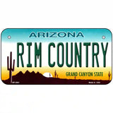 Rim Country Arizona Metal Novelty License Plate 6" x 3" (BP)