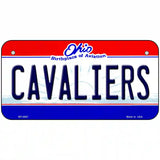 Cavaliers Ohio Novelty State Metal License Plate 6" x 3" (BP)