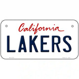 Lakers California Novelty State Metal License Plate 6" x 3" (BP)