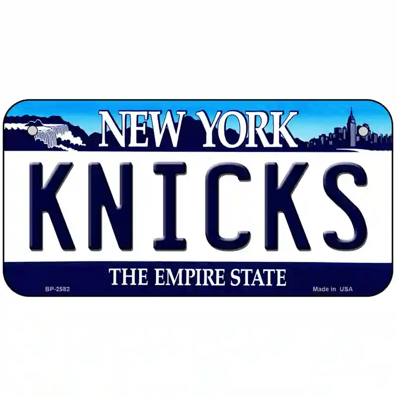 Knicks New York Novelty State Metal License Plate 6" x 3" (BP)