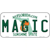 Magic Florida Novelty State Metal License Plate 6" x 3" (BP)