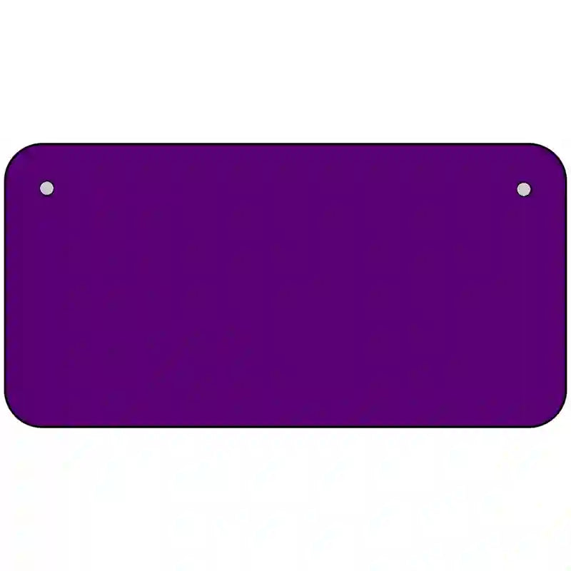 Purple Solid Metal Novelty License Plate 6" x 3" (BP)