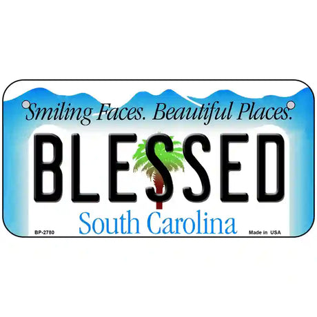 Blessed South Carolina Novelty License Plate 6" x 3" (BP)