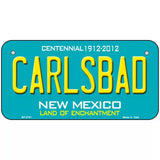 Carlsbad New Mexico Teal Novelty Metal License Plate 6" x 3" (BP)