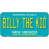 Billy The Kid New Mexico Teal Novelty Metal License Plate 6" x 3" (BP)