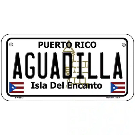 Aguadilla Puerto Rico Metal Novelty License Plate 6" x 3" (BP)