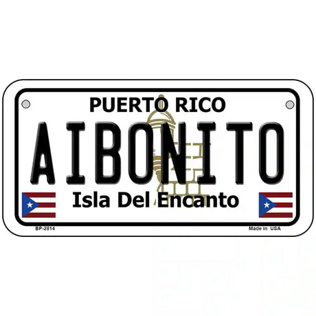 Aibonito Puerto Rico Metal Novelty License Plate 6" x 3" (BP)