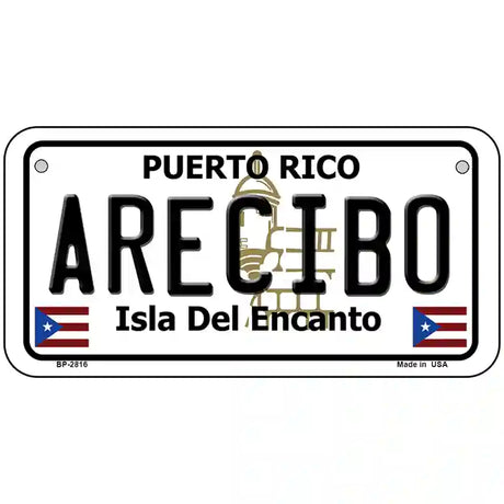 Arecibo Puerto Rico Metal Novelty License Plate 6" x 3" (BP)