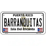 Barranquitas Puerto Rico Metal Novelty License Plate 6" x 3" (BP)