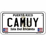 Camuy Puerto Rico Metal Novelty License Plate 6" x 3" (BP)