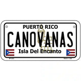 Canovanas Puerto Rico Metal Novelty License Plate 6" x 3" (BP)