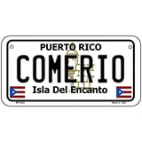 Comerio Puerto Rico Metal Novelty License Plate 6" x 3" (BP)