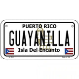 Guayanilla Puerto Rico Metal Novelty License Plate 6" x 3" (BP)