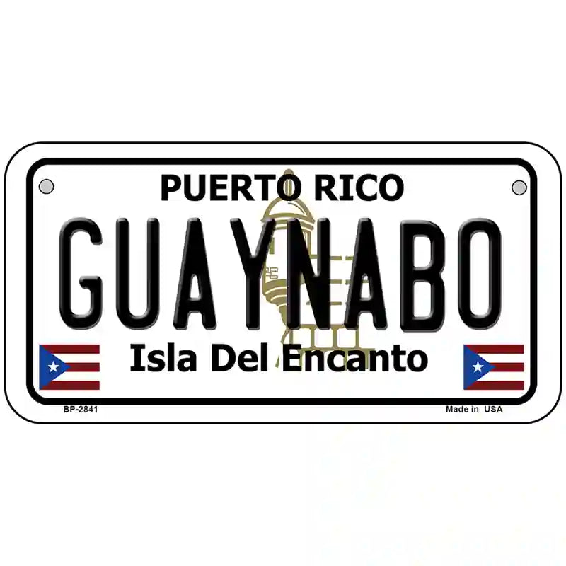 Guaynabo Puerto Rico Metal Novelty License Plate 6" x 3" (BP)