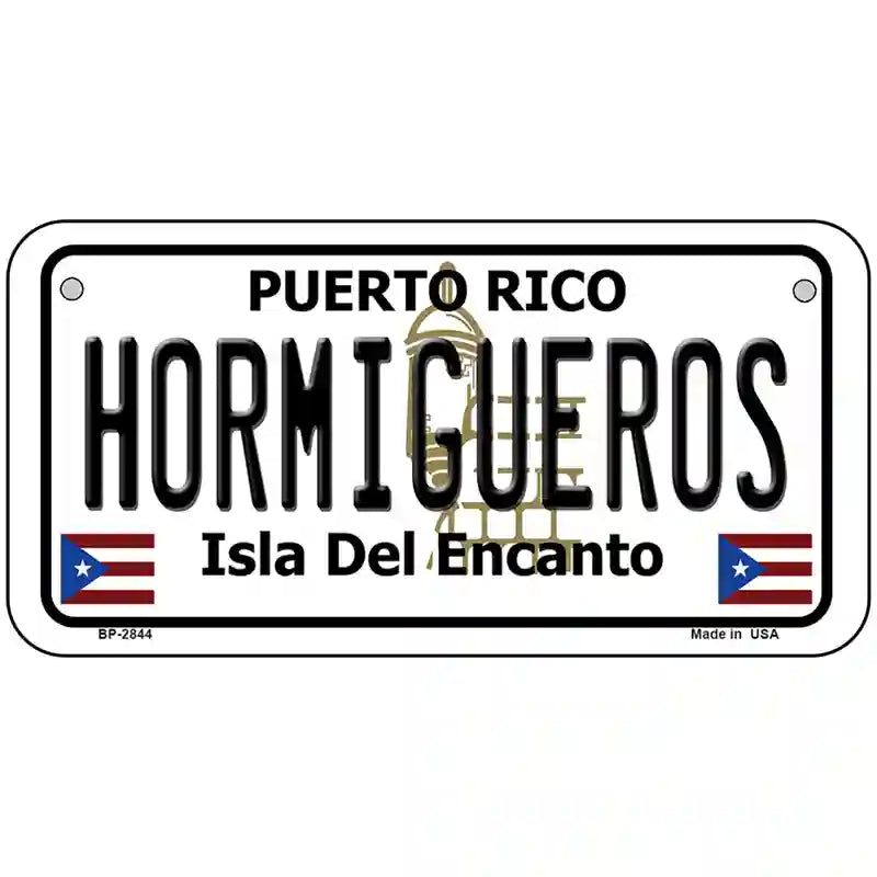 Hormiguesros Puerto Rico Metal Novelty License Plate 6" x 3" (BP)