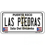 Las Piedras Puerto Rico Metal Novelty License Plate 6" x 3" (BP)