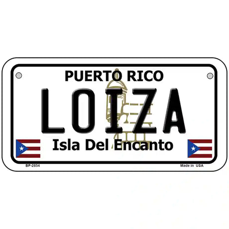 Loiza Puerto Rico Metal Novelty License Plate 6" x 3" (BP)