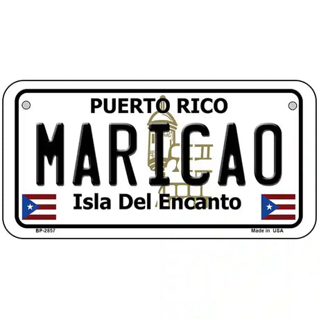 Maricao Puerto Rico Metal Novelty License Plate 6" x 3" (BP)